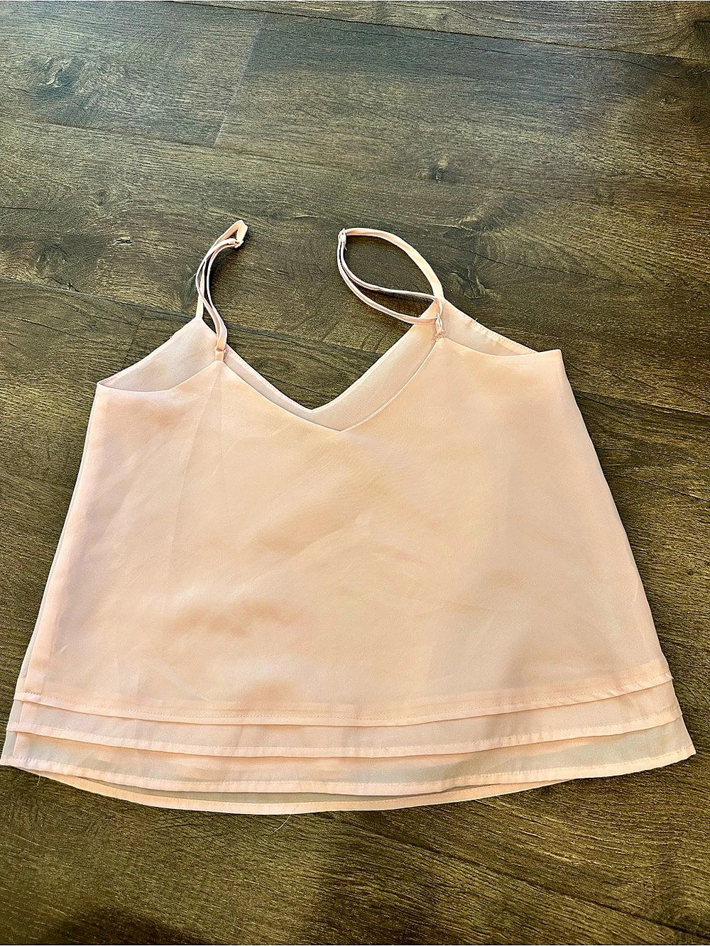 Aritzia Talula V Neck Camisole Pink Top Size Small